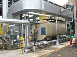 Hydrogen boiler at Amagasaki Plant, OSAKA SODA CO., LTD.<br/><br/><br/><br/>