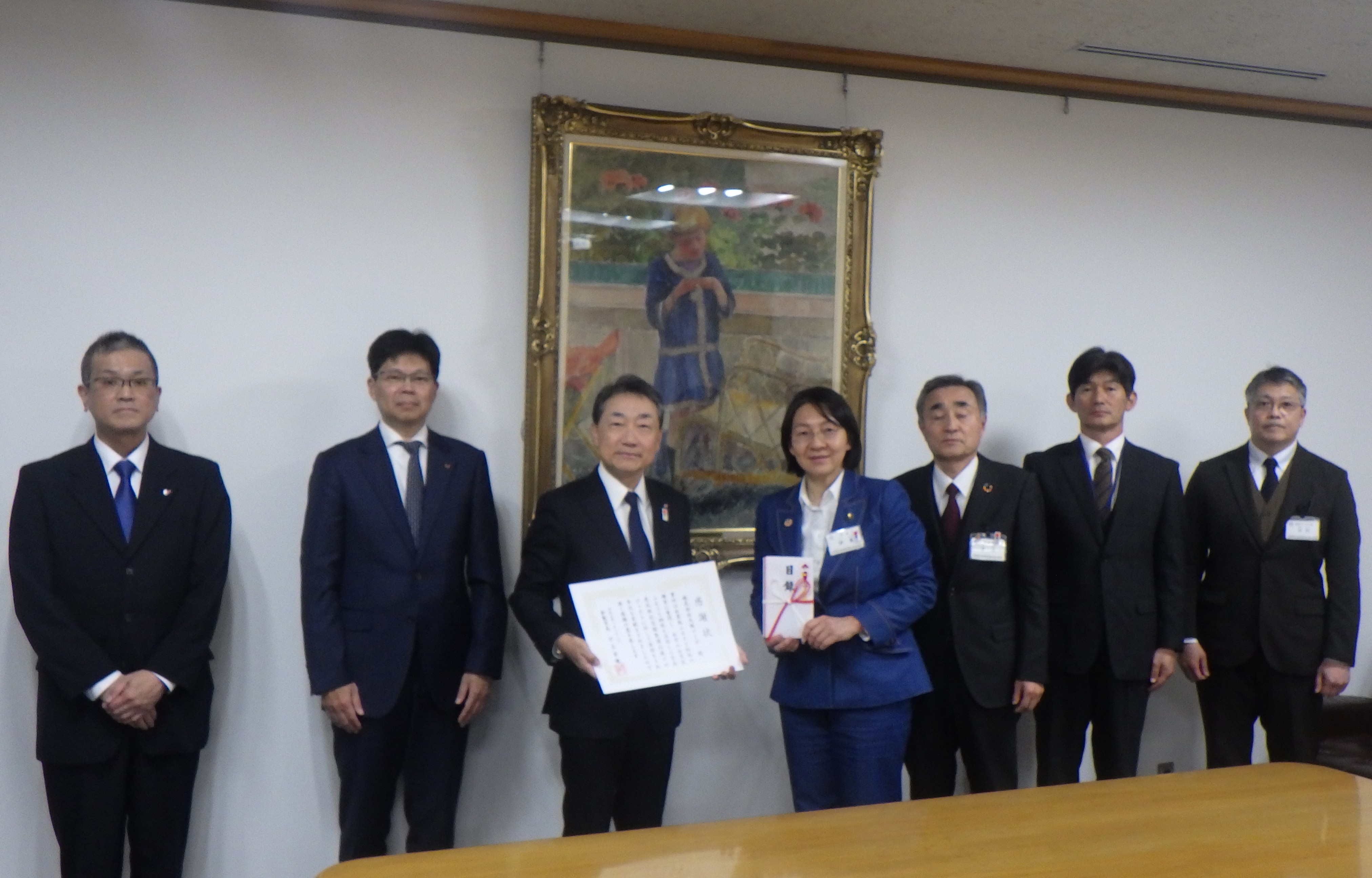 Donation Acceptance Ceremony (Kurashiki City Hall)